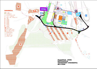 Parking places in Planica - click to enlarge.